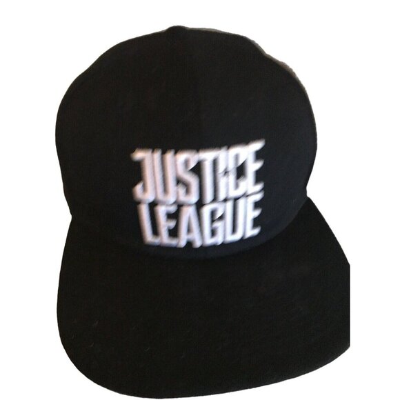 Justice League Black Snapback Hat By Berkshire Fashions - Picture 2 of 4